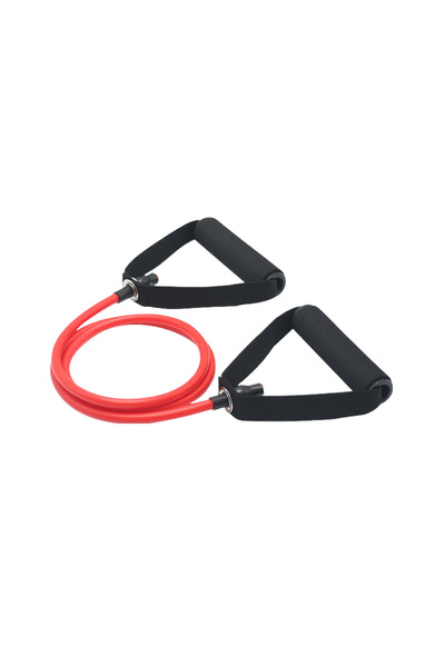 Choice Red 20LB Resistance Bands With Handles Exercise Workout For Men Women ...