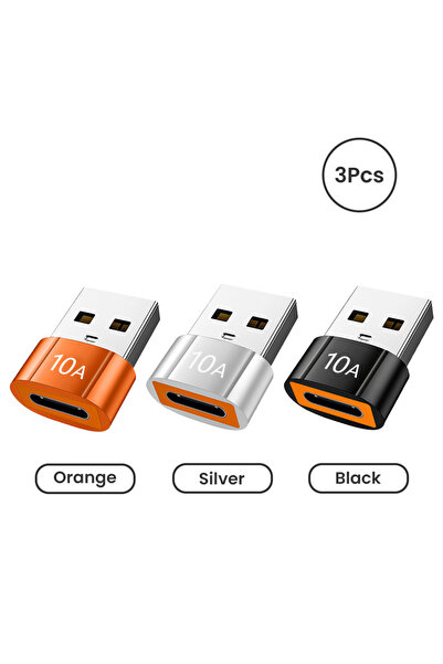 Choice 3pcs Mixed C NNBILI 10A USB A To USB C OTG Adapter Type C to USB Conve...
