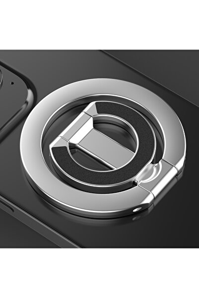 Choice7 B-Silvery For MagSafe Double Sided Magnetic Phone Ring Holder Portabl...