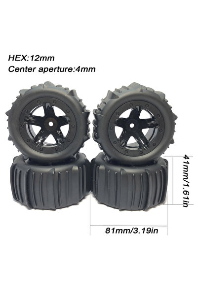 Choice 6885B 4Pcs Snow Sand Tires Tyre Wheel for SCY 16102 16101 16103 Wltoys...