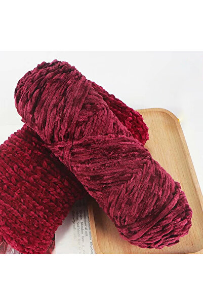 Choice purplish red 95g Chenille Soft Velvet Yarn Blended Knitting Wool Croch...