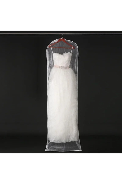 Choice 155x60x15cm Transparent Mesh Yarn Wedding Dress Dust Cover with Zipper...