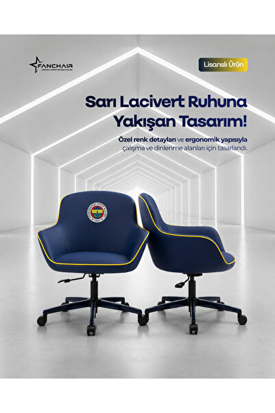 Fenerbahçe Fanchair x Icon Lacivert Çalışma Koltuğu