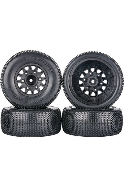 Choice black 4Pcs 110mm 1/8 1/10 Short Course Truck Tire with 12mm 14mm 17mm ...