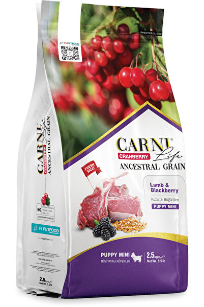 Cranberry Ancestral Grain Puppy Mini Kuzu Etli & Böğürtlenli Yavru Köpek Maması (2,5 KG)