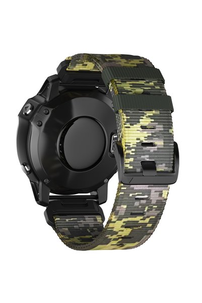 Choice حزام QuickFit الرقمي المموه 26 مم 22 مم من النايلون لساعات Garmin Feni...