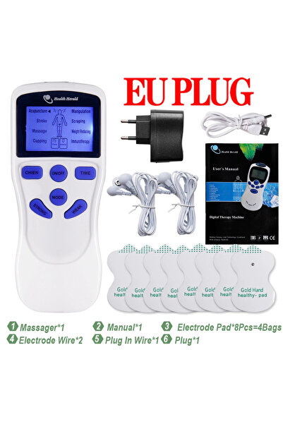 choice2 EU Plug 8 Modes Electric EMS Muscle Stimulator Acupuncture TENS Elect...