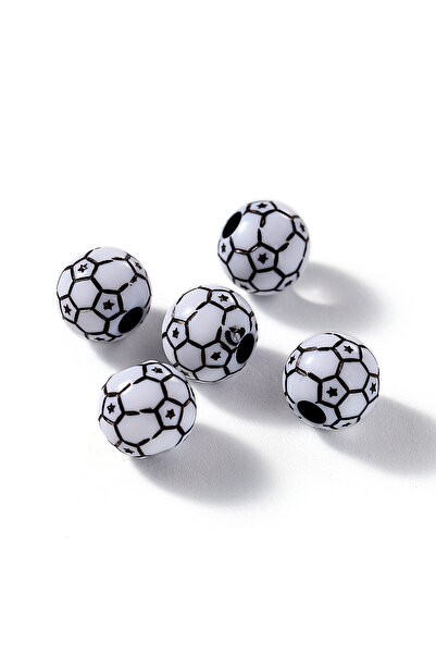 Choice 30Pcs Football 01 30Pcs/Lot Acrylic Rugby Tennis Basketball Beads Spor...