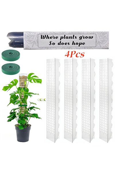 Choice1 24in-60CM 4Pcs-Moss Pole Moss Pole Plastic Plant Stand Indoor Climbin...