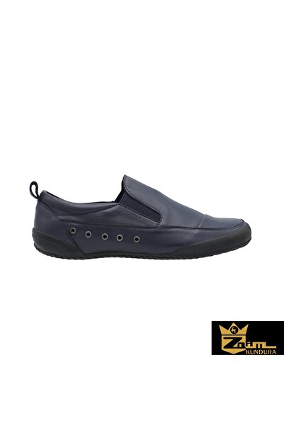 Zaim Kundura Unisex Navy Blue Genuine Leather Shoes 505080113-1