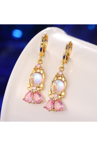 Choice1 E10437-01 Seven Little Princess Earrings, Sweet And Romantic Copper P...
