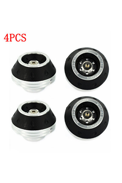 Choice21 Silver x4 4PCS Universal Motorcycle Wheel Protection Crash Cups Colo...