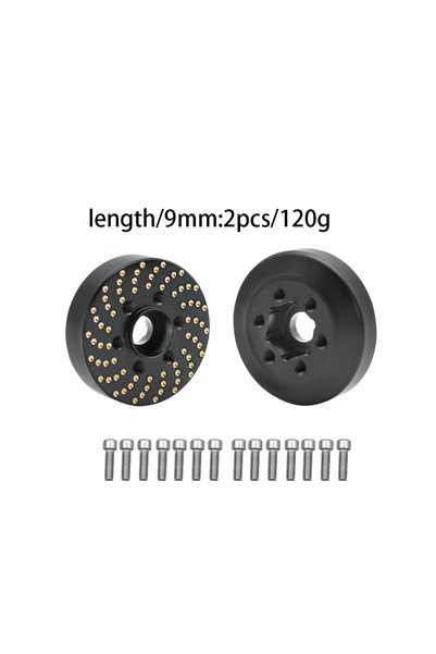 Choice D 2pcs 9MM Brass Wheel Hex Hub Adapter for 1.9 2.2 Beadlock Wheel Rim ...
