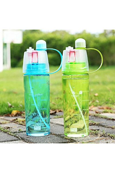 Choice 600ml Green 600ml New Creative Spray Water Bottle Portable Atomizing B...