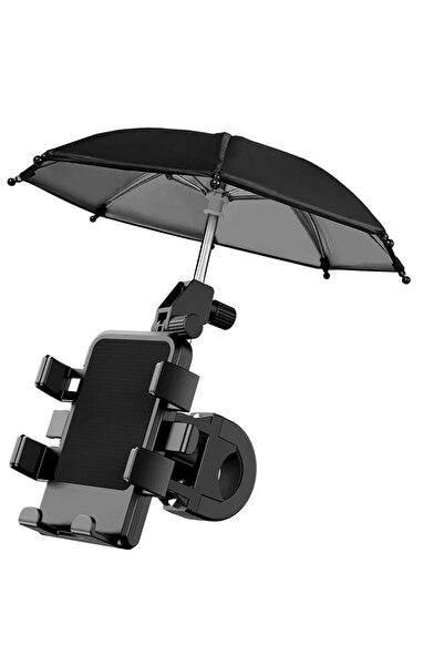 Vikefon C Motorcycle Mobile Phone Holder Stand & Umbrella Rainproof Sunshade ...