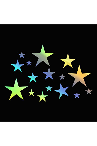 Choice 20cmx13cm G07703 LASER G077 20X13CM Vinyl Decal STARS Car Sticker Wate...