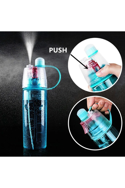Choice 600ml Blue 600ml New Creative Spray Water Bottle Portable Atomizing Bo...
