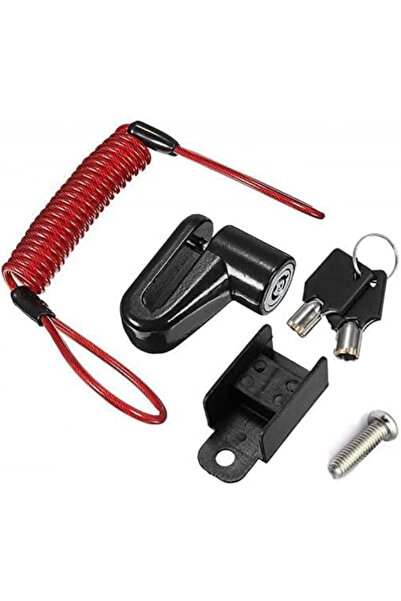 Choice black Anti-Theft Disc Brake Lock with Steel Wire for Mijia M365 /Pro 1...