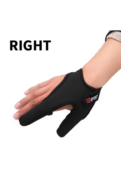 Choice BLACK RIGHT Fishing Gloves 2 Fingers Protector Breathable Anti-Slip An...