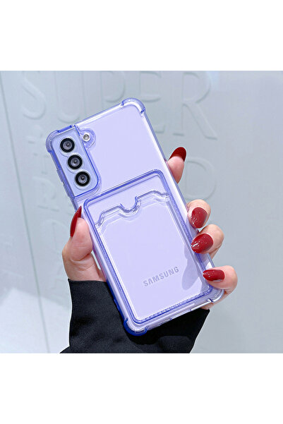 Choice A56 5G Purple Card Bag Wallet Clear Case For A16 A26 A36 A56 A15 A25 A...