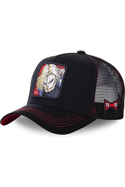 Choice1 Bandai C-18 BLACK New Dragon Ball Son Goku Cap Summer Travel Peaked C...