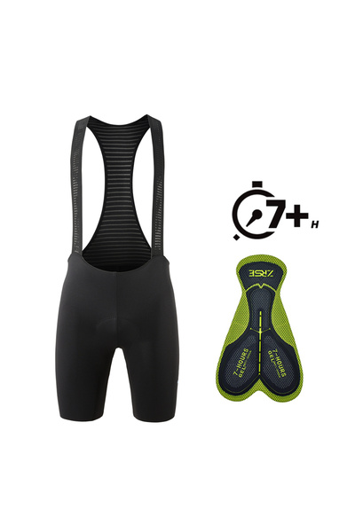 Choice1 L Black Men's Cycling Bib Shorts Seamless Outdoor Wear Bike Ride 7 Ho...