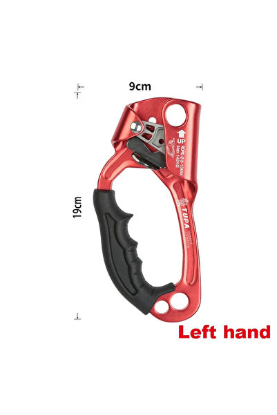 Choice Left-Red Professional Outdoor Rock Climbing SRT Hand Ascender Device M...