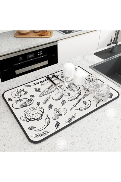 Choice20 20X30CM Vegetable whit Super Absorbent Large Kitchen Absorbent Mat A...