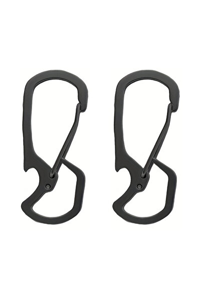 Choice1 Black 2pcs Multifunctional Stainless Steel Outdoor Hanging Buckle, St...