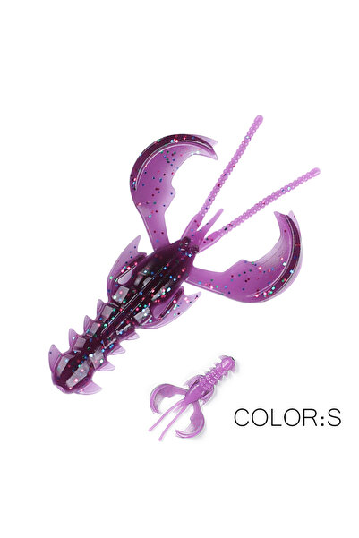 Choice 65mm 10pcs 1.36g S Supercontinent CRAZY 65mm/40mm Lobster Soft Lure Fi...