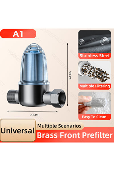 Choice Front Prefilter-A1 Shower Water Filter Stainless Steel High Pressure P...