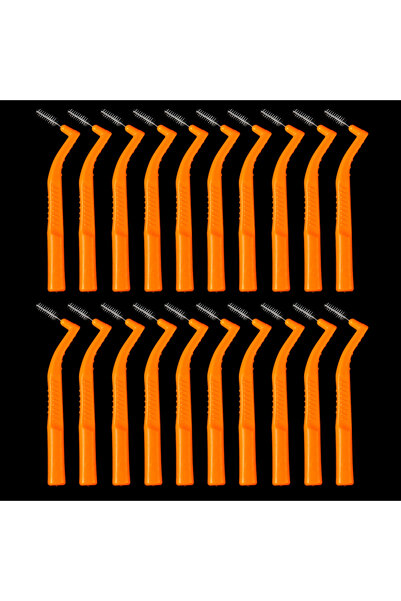Choice3 orange(1.2mm-1.4mm) 20pcs/box L Shaped Short Interdental Brush for Or...