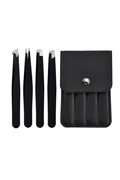 Choice1 Black 4pcs Wholesale 3pcs4pcs Premium Stainless Steel Eyebrow Tweezer...