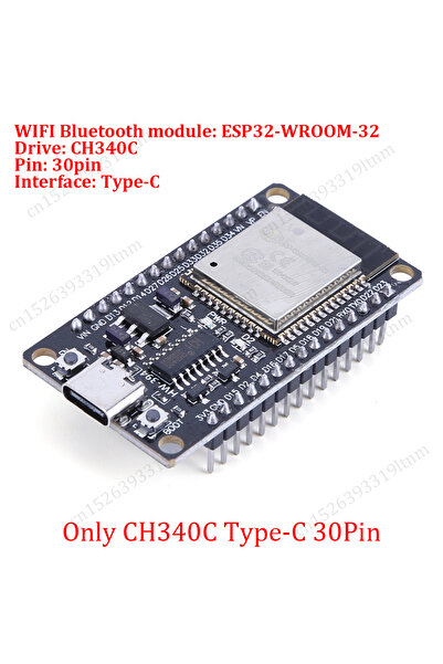Choice9 CH340C Type-C ESP32 Development Board 30Pin Breakout Board WiFi+Bluet...