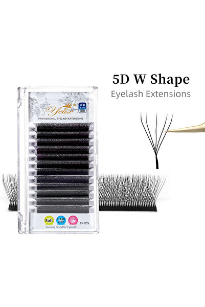 Choice82 11mm 0.07mm D 5D W Lash Yelix Cilios 5D W Shape Eyelash Extensions 4...