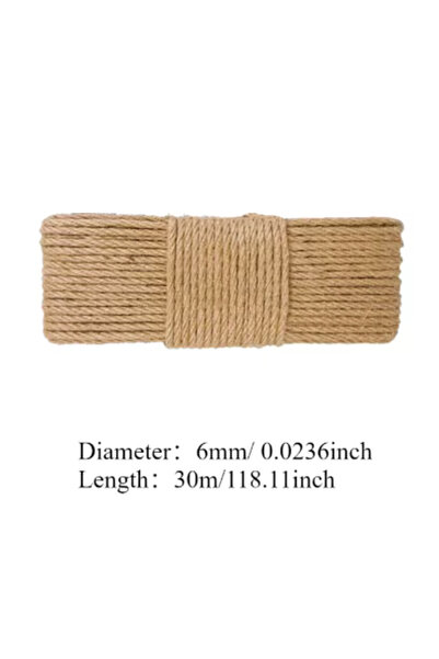 Choice6 6mm-30m DIY Sisal Rope for Cat Trees - Replacement Scratching Post Cl...