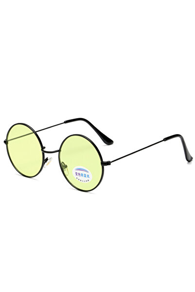 Choice1 BLACK YELLOW Retro Round Photochromic Polarized Night Vision Glasses ...