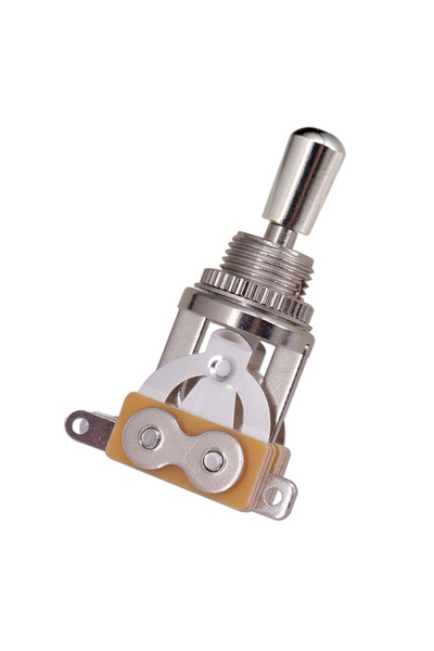 Choice Silver 3 Way Short Straight Guitar Toggle Switch Pickup Selector with ...