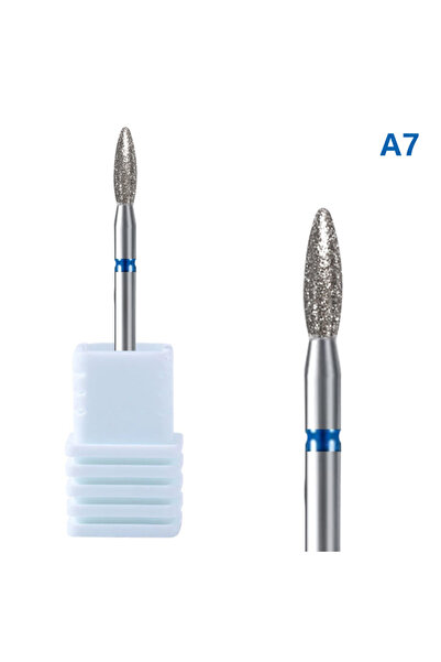 Choice1 07 Diamond Nail Drill Bits Cuticle Cleaner for Electric Drill Manicur...