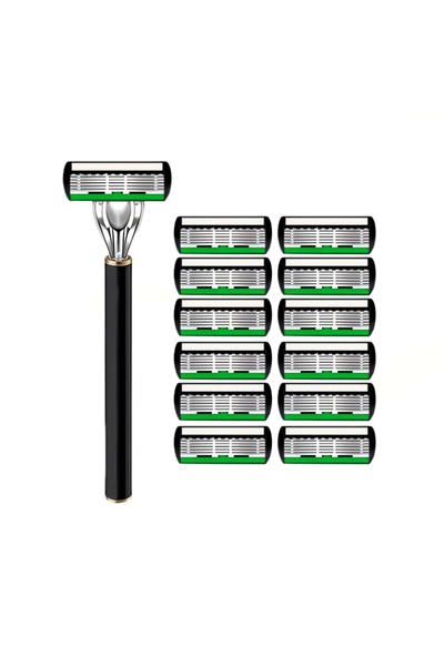 Choice4 1handle 12blades High Quality Man Safety Razor Blade 6 Layer German S...