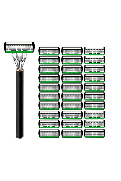 Choice3 1handle 30blades High Quality Man Safety Razor Blade 6 Layer German S...