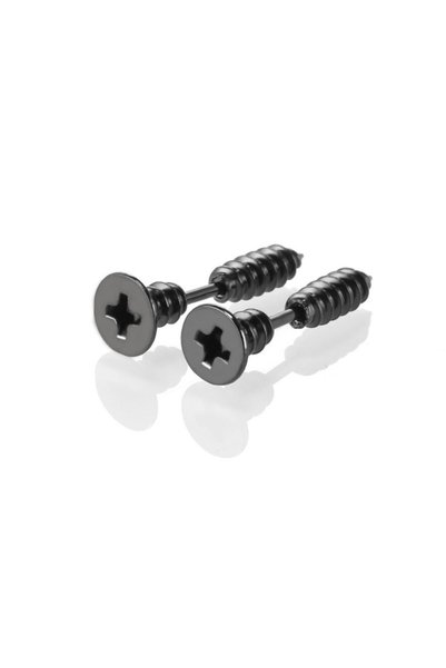 Choice 16G-1.2mm-0.05in C3-1Pair-Black 2Pcs 316L Stainless Steel Nail Screw S...