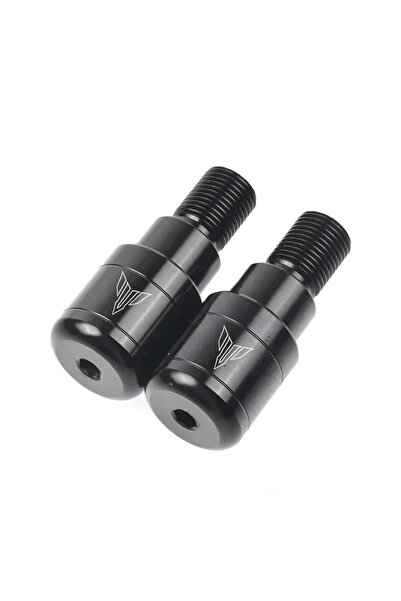 Choice6 Black B Motorcycle Bar End Caps CNC Handlebar Grips For Yamaha MT07 M...