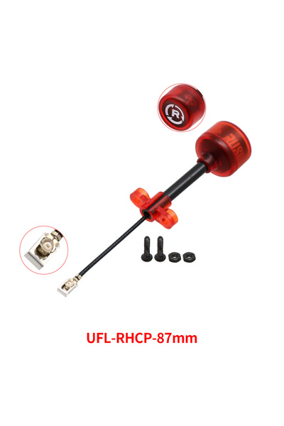 Choice12 UFL-RHCP-87mm Rush Cherry FPV 5.8G Antenna LHCP RHCP SMA long range ...