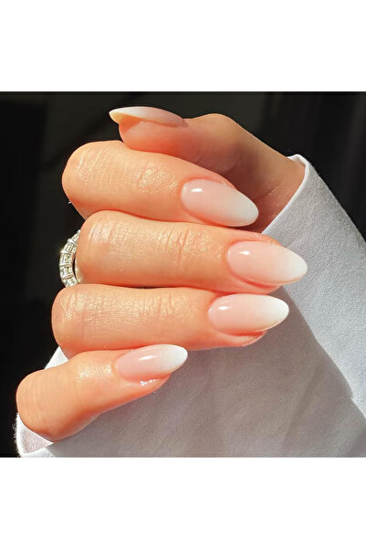 Choice1 Pink 24PCS Almond Press on Nails Medium Fake Nails with Pink Bow Desi...
