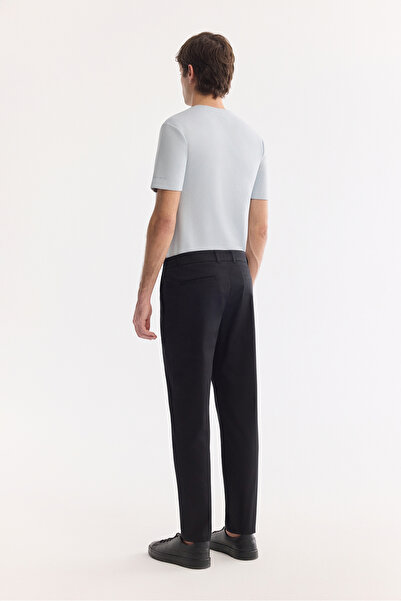 Avva Erkek Siyah Pamuklu Klasik Bel Relaxed Fit Pantolon A41Y3037