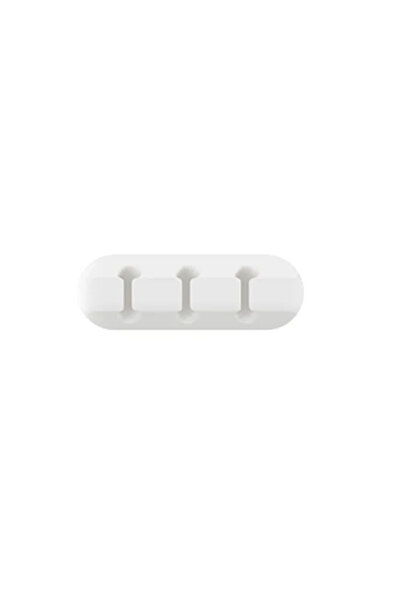 Choice white 3 holes NNBILI Silicone USB Cable Organizer Cable Winder Desktop...