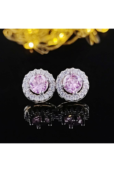 Choice أقراط كورية فضية اللون على شكل فراشة عصرية E232-PINK 2023 للنساء لحفلا...