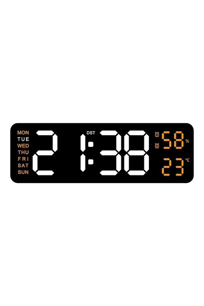 Choice 9 inch ABO 9 Inch Large Digital Wall Clock USB Powered TEMP Humidity W...