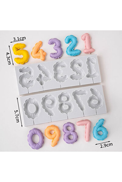Choice NUMBER Set 1PCS/2PCS DIY Number Fondant Cake Decorating Silicone Mould...